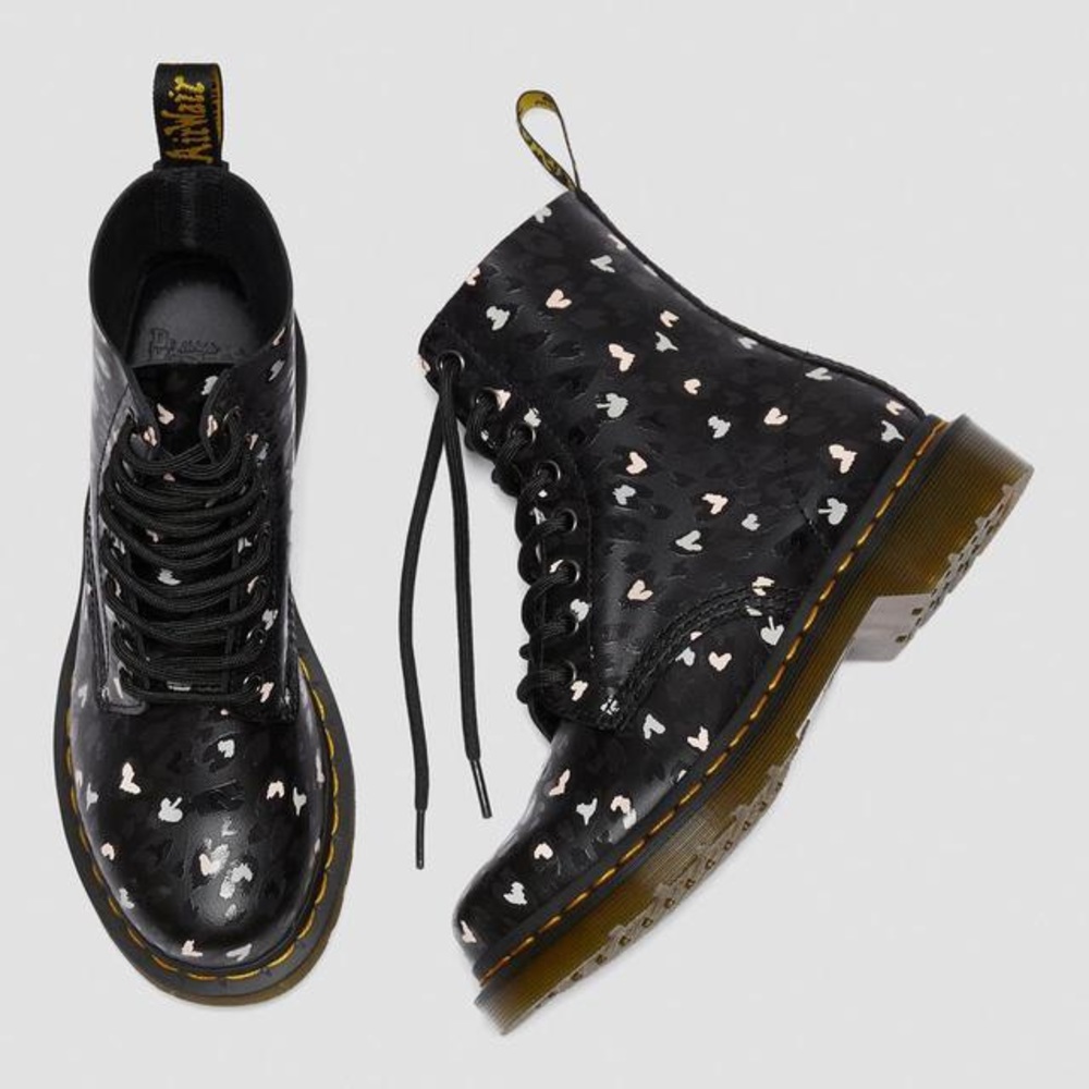 dr. martens 1460 pascal boots black + chaos hearts